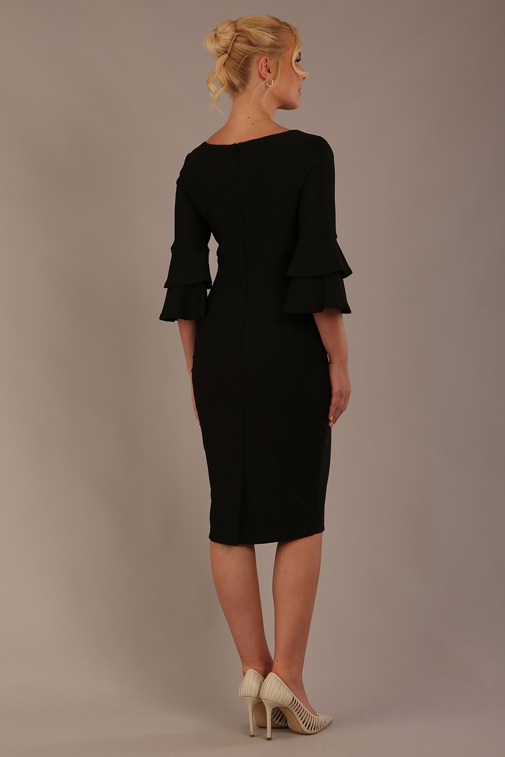 Meridian Flute Sleeve Dress – Diva Catwalk, image 17