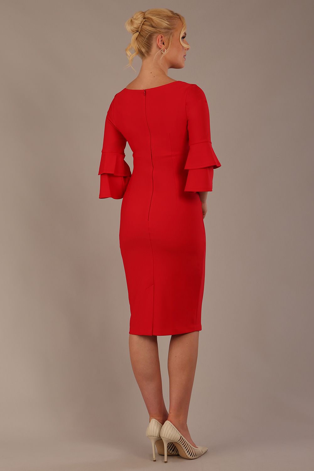 Meridian Flute Sleeve Dress – Diva Catwalk, image 8
