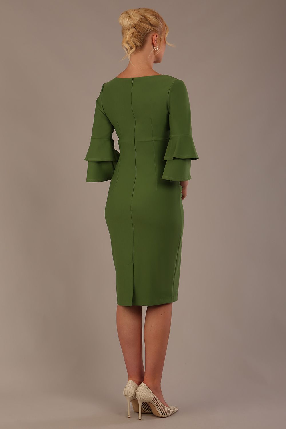 Meridian Flute Sleeve Dress – Diva Catwalk, image 2