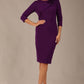 Mirabelle ¾ Sleeves & Floral Shoulder Detail Pencil Dress 