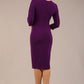 Mirabelle ¾ Sleeves & Floral Shoulder Detail Pencil Dress 