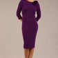 Mirabelle ¾ Sleeves & Floral Shoulder Detail Pencil Dress 