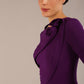 Mirabelle ¾ Sleeves & Floral Shoulder Detail Pencil Dress 