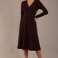Moneypenny Scarf-Neck A-Line Dress 