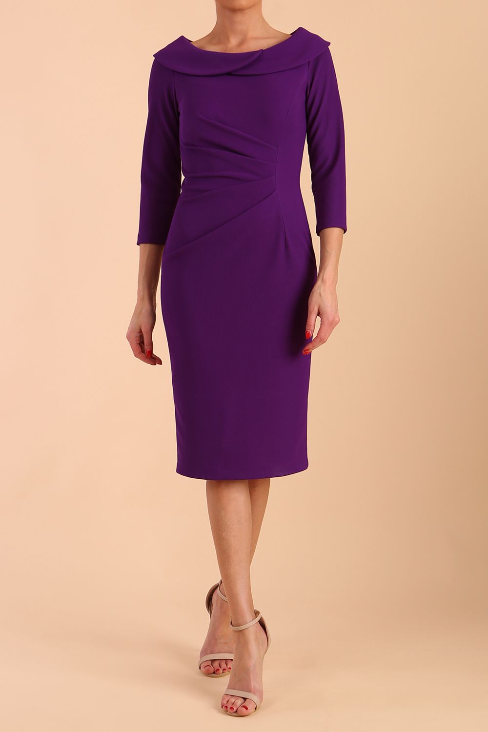 Monique 3/4 Sleeve Pencil Dress – Diva Catwalk, image 23