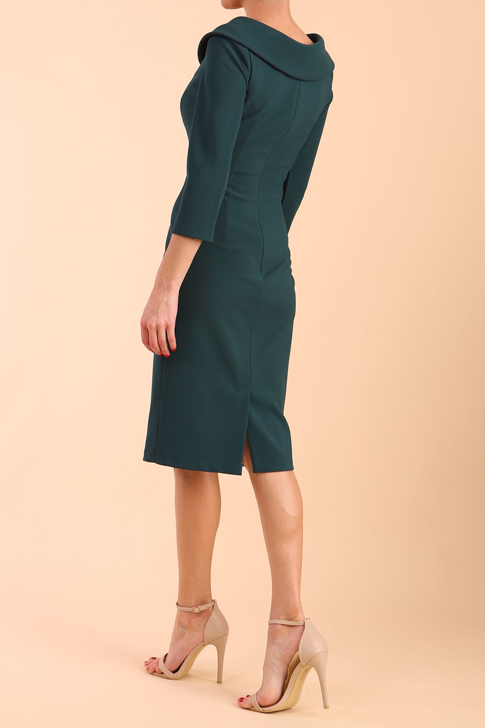 Monique 3/4 Sleeve Pencil Dress – Diva Catwalk, image 6
