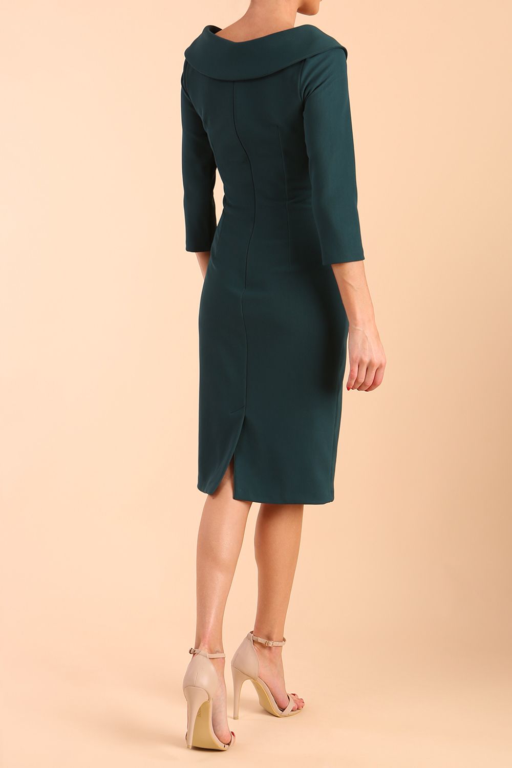 Monique 3/4 Sleeve Pencil Dress – Diva Catwalk, image 7