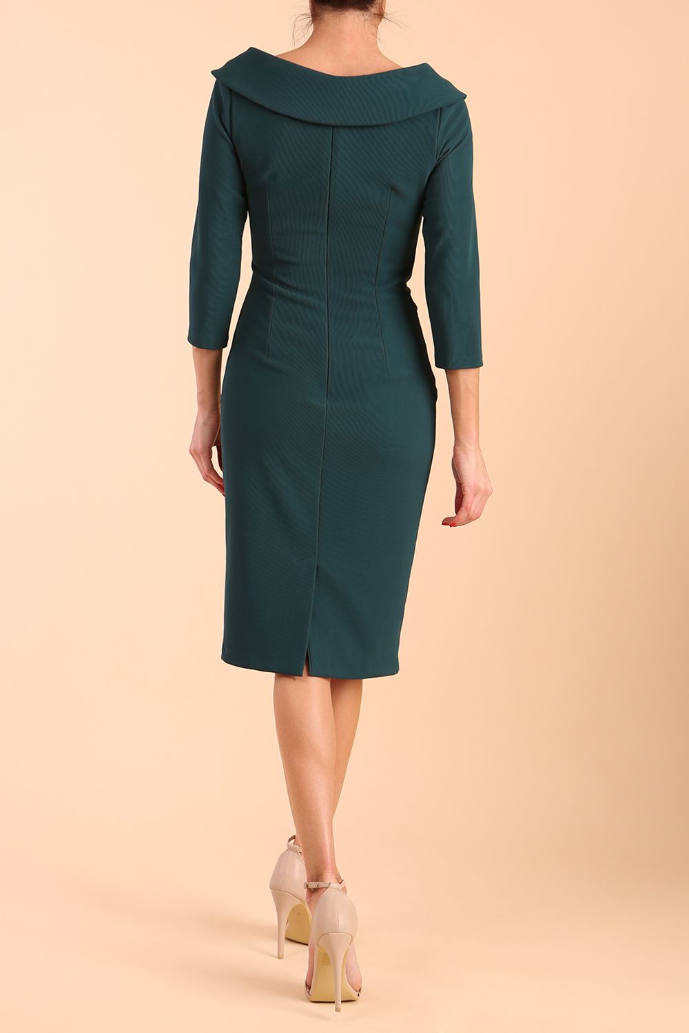 Monique 3/4 Sleeve Pencil Dress – Diva Catwalk, image 9