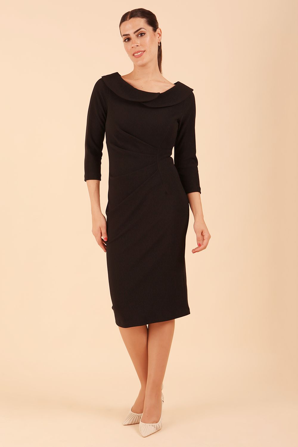 Monique 3/4 Sleeve Pencil Dress – Diva Catwalk, image 27