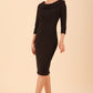 Monique 3/4 Sleeve Pencil Dress 