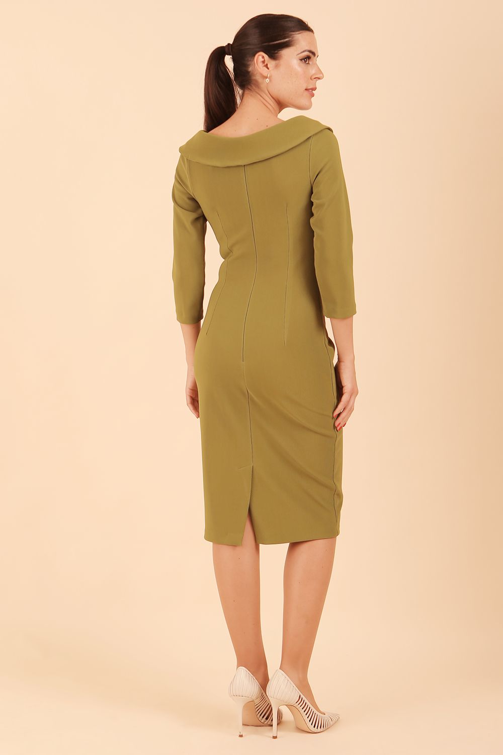 Monique 3/4 Sleeve Pencil Dress – Diva Catwalk, image 20