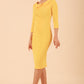 Monique 3/4 Sleeve Pencil Dress 