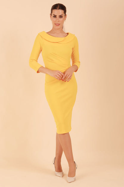 Monique 3/4 Sleeve Pencil Dress 