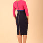 Nadia 3/4 Sleeve Colour Block Dress 