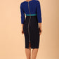 Nadia 3/4 Sleeve Colour Block Dress 