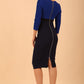 Nadia 3/4 Sleeve Colour Block Dress 