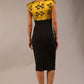 Nadia Floral Jacquard Satin Dress 