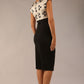 Nadia Floral Jacquard Satin Dress 