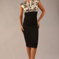Nadia Floral Jacquard Satin Dress 