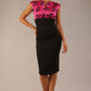 Nadia Floral Jacquard Satin Dress 