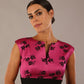 Nadia Floral Jacquard Satin Dress 