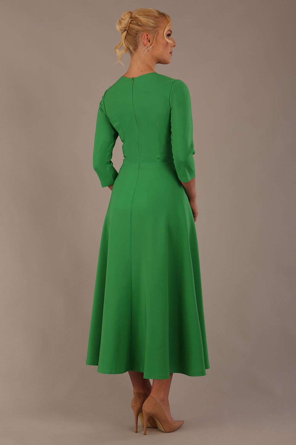 Nova V-Neck A-Line Midaxi Dress 