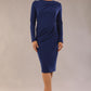 Olgivy Long Sleeve Knee Length Pencil Dress 
