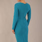 Olgivy Long Sleeve Knee Length Pencil Dress 