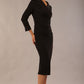 Osaka Sparkle Contrast Detail Pencil Dress 