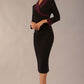 Osaka Sparkle Contrast Detail Pencil Dress 