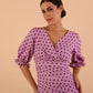Palacio Polka Dot Print Sleeved Dress 