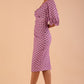 Palacio Polka Dot Print Sleeved Dress 