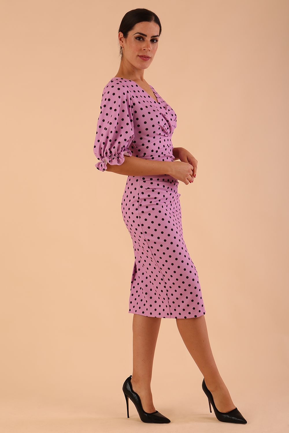Palacio Polka Dot Print Sleeved Dress – Diva Catwalk, image 8