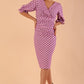 Palacio Polka Dot Print Sleeved Dress 