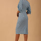 Palacio Polka Dot Print Sleeved Dress 
