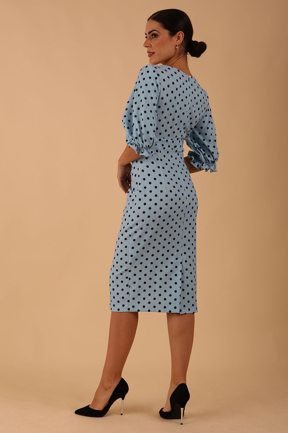 Palacio Polka Dot Print Sleeved Dress – Diva Catwalk, image 9