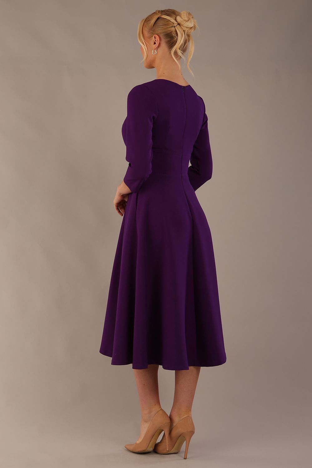 Perpetua V-Slit A-Line Dress