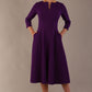 Perpetua V-Slit A-Line Dress 