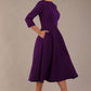 Perpetua V-Slit A-Line Dress 