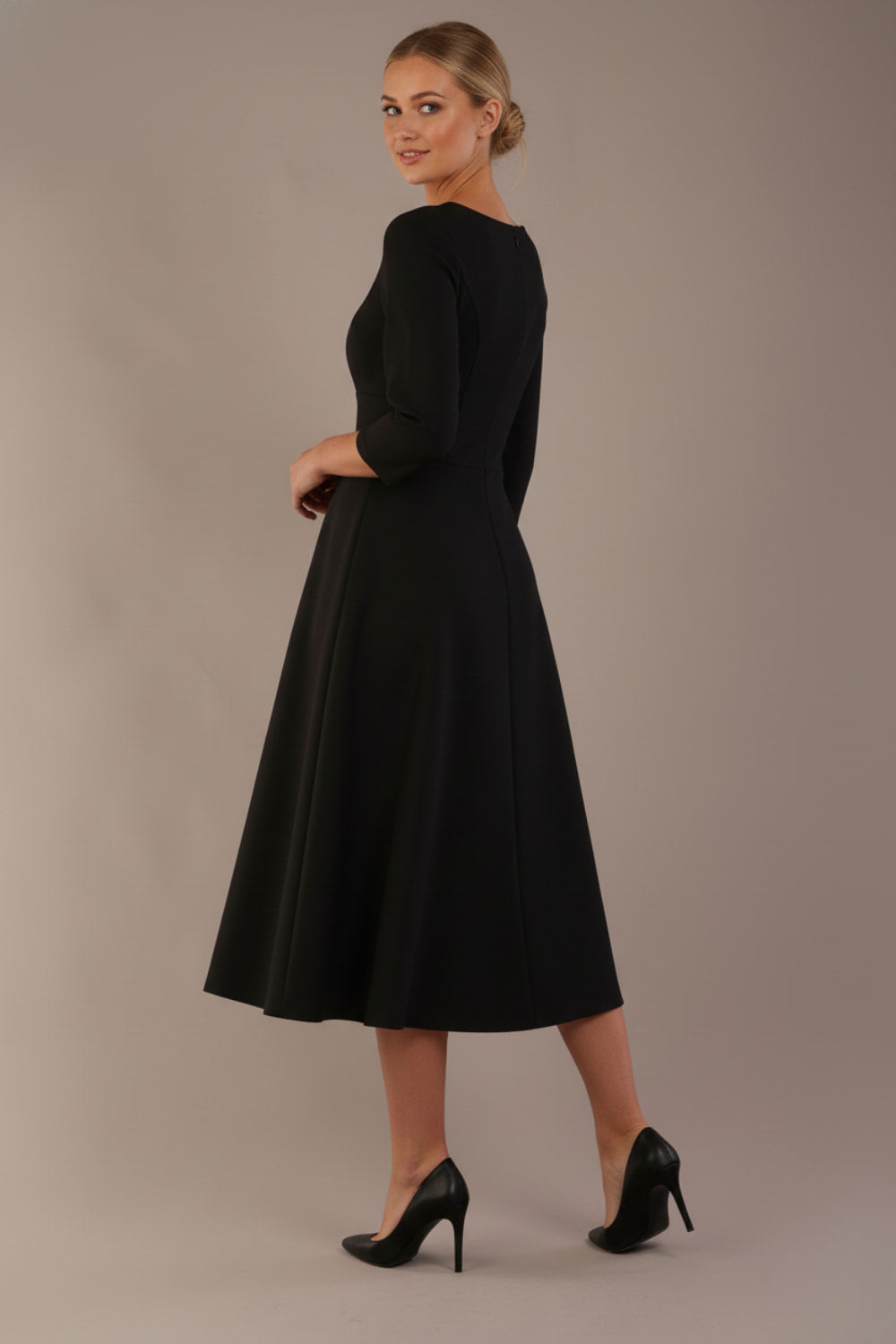 Perpetua V-Slit A-Line Dress