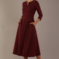 Perpetua V-Slit A-Line Dress 