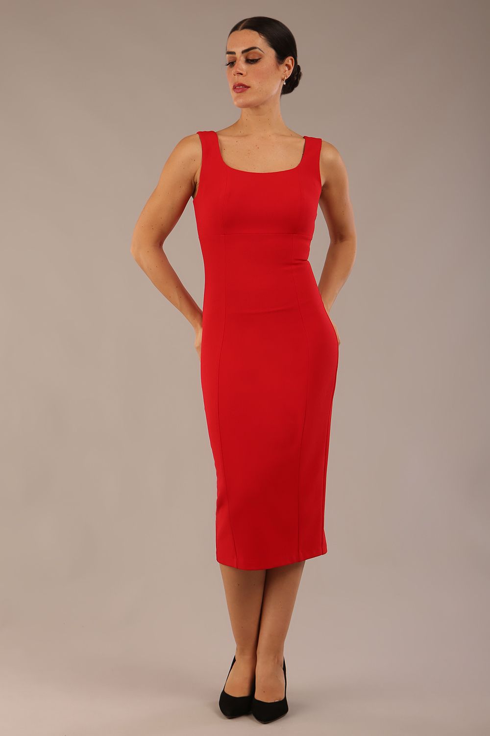 Perthshire Sleeveless Bodycon Pencil Dress – Diva Catwalk, image 7