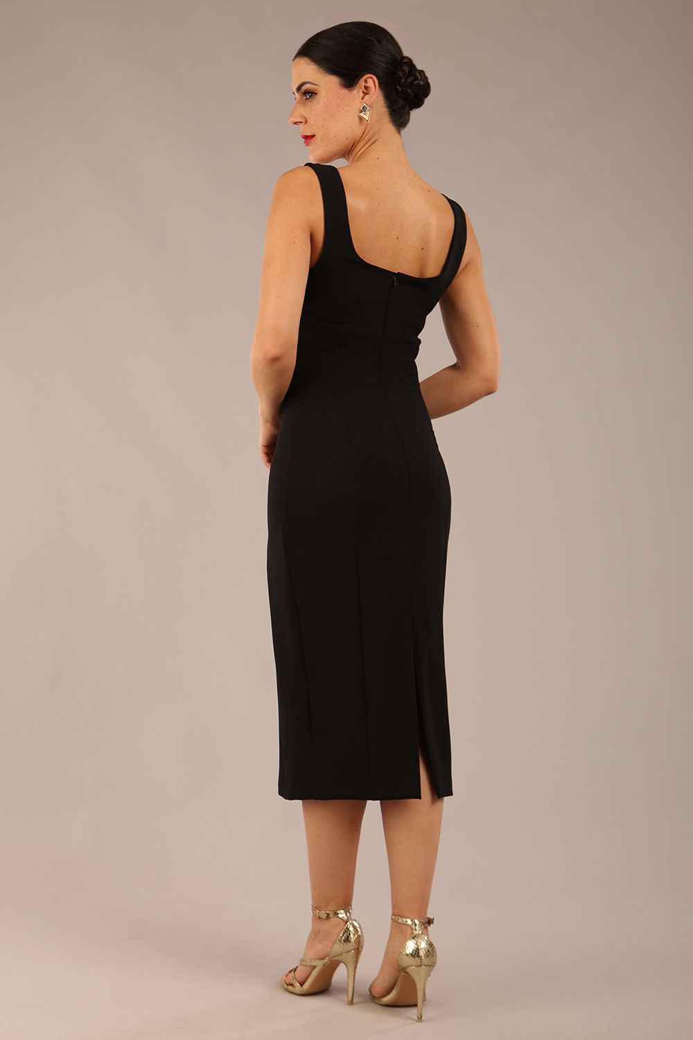 Perthshire Sleeveless Bodycon Pencil Dress – Diva Catwalk, image 3