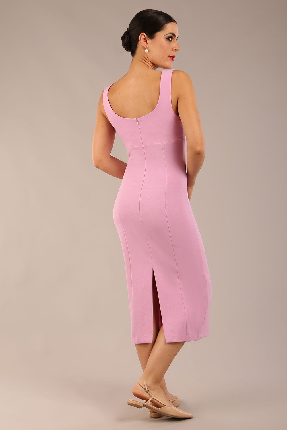 Perthshire Sleeveless Bodycon Pencil Dress 