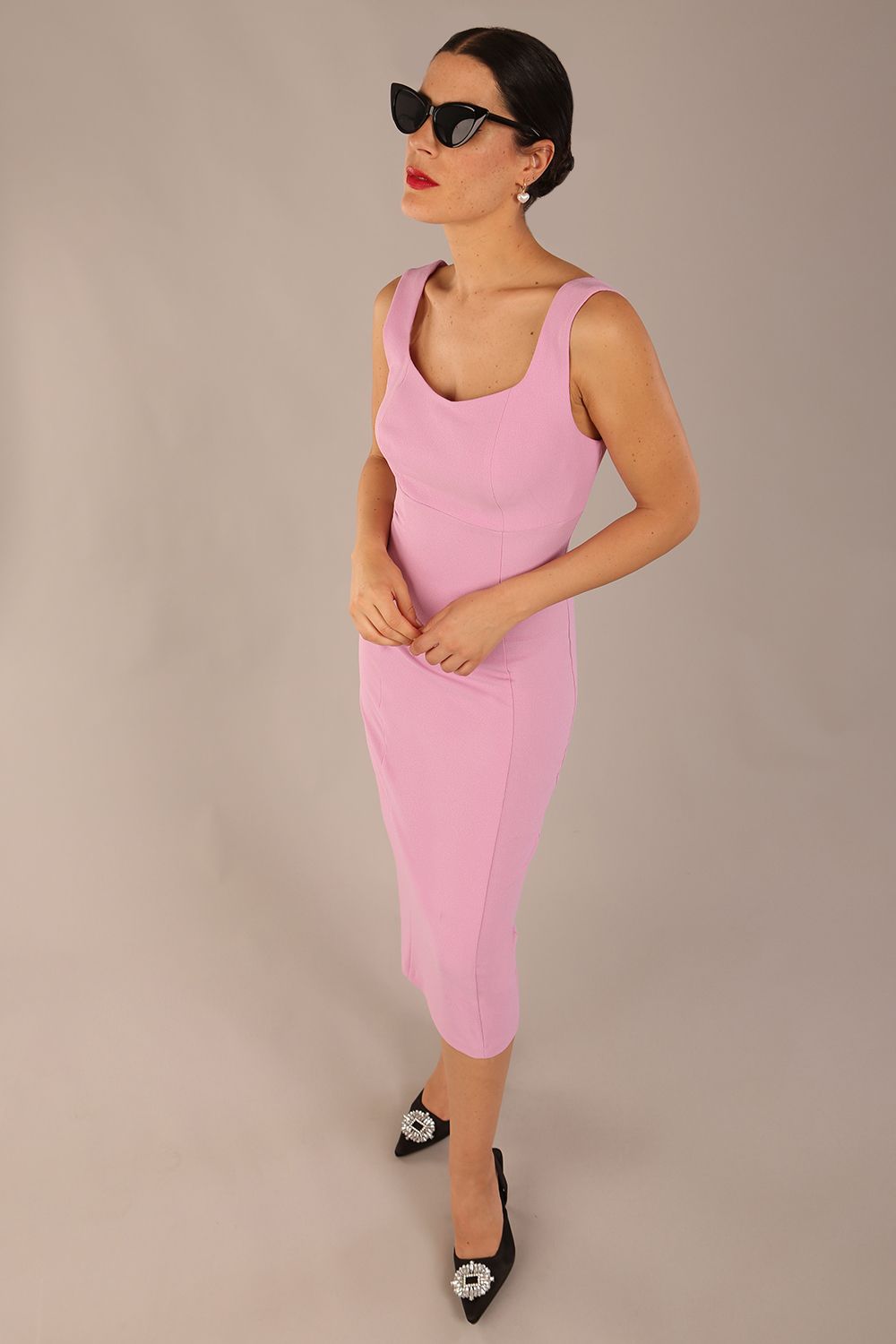Perthshire Sleeveless Bodycon Pencil Dress – Diva Catwalk, image 26