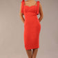 Philippa Bow shoulder detail Pencil Wiggle Dress 