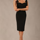 Philippa Bow shoulder detail Pencil Wiggle Dress 