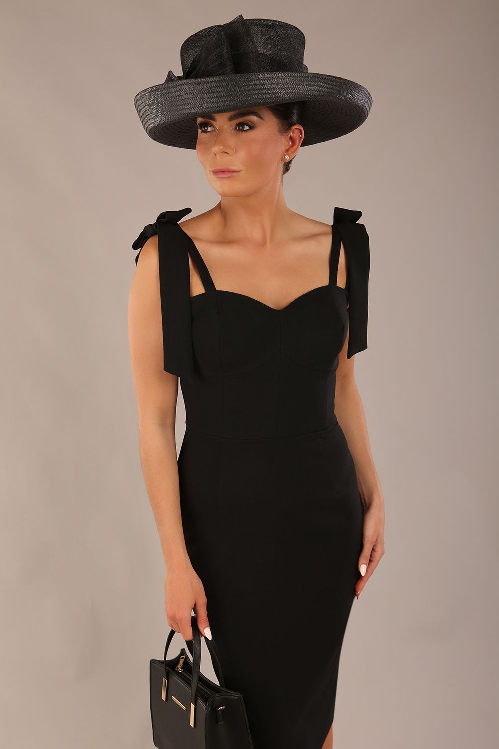 Philippa Bow shoulder detail Pencil Wiggle Dress – Diva Catwalk, image 15
