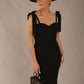 Philippa Bow shoulder detail Pencil Wiggle Dress 