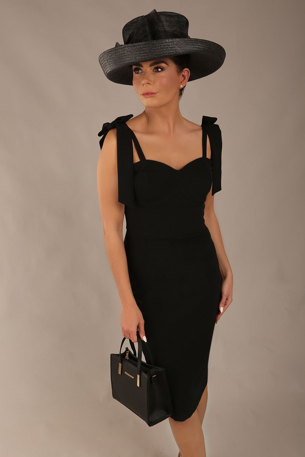 Philippa Bow shoulder detail Pencil Wiggle Dress – Diva Catwalk, image 14